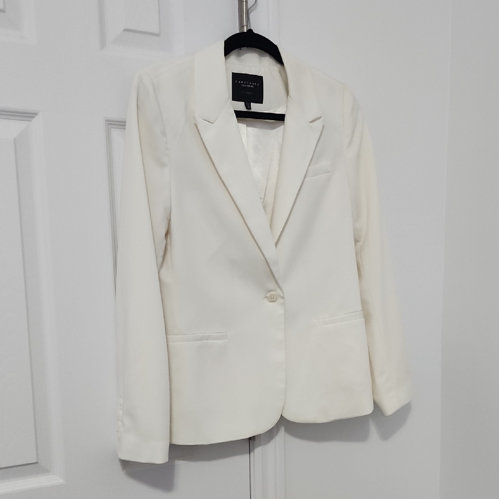 Sanctuary Clothing White Cream Blazer